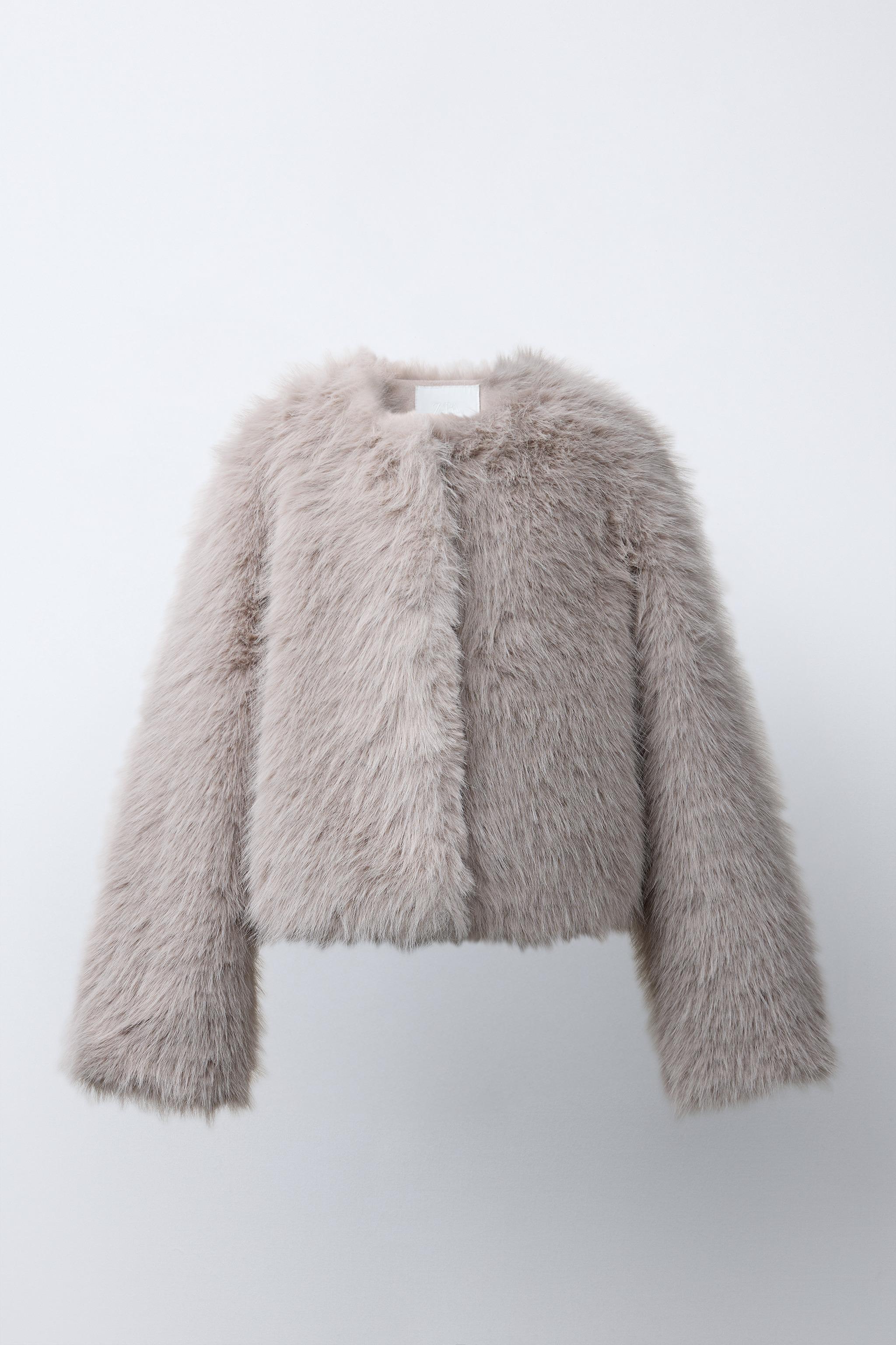 FAUX FUR CROPPED JACKET